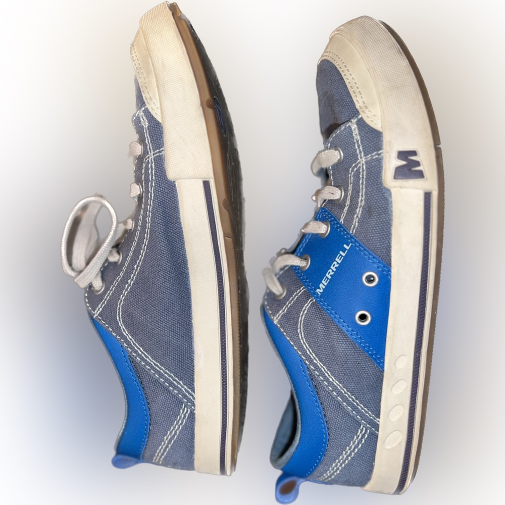 Merrell Rant Canvas Sneakers | Seaport Blue | Men’s 7 / EUR 40 - Picture 6 of 14